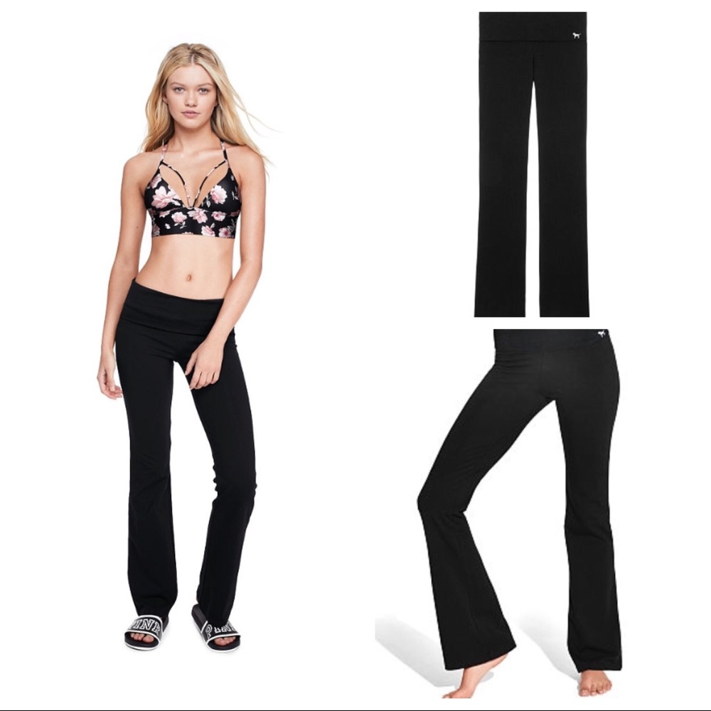 NWOT Victoria’s Secret Foldover Yoga Pants, S